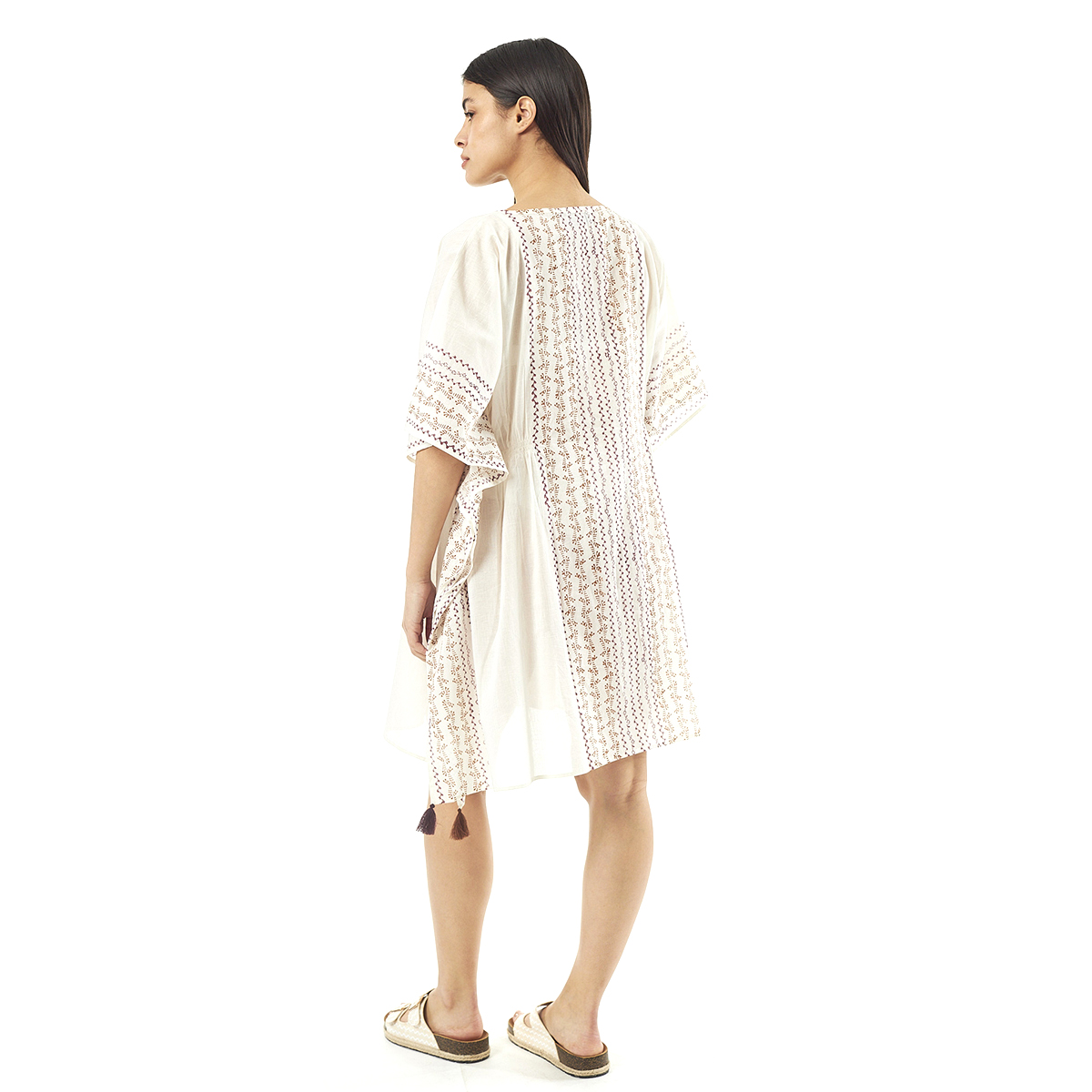 Verde Γυναικείo Καφτάνι 47-0079 Cotton Ινδίας Μπέζ