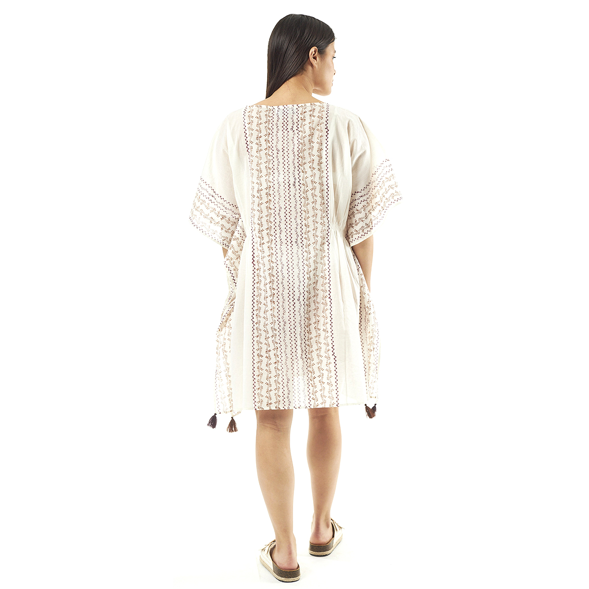 Verde Γυναικείo Καφτάνι 47-0079 Cotton Ινδίας Μπέζ