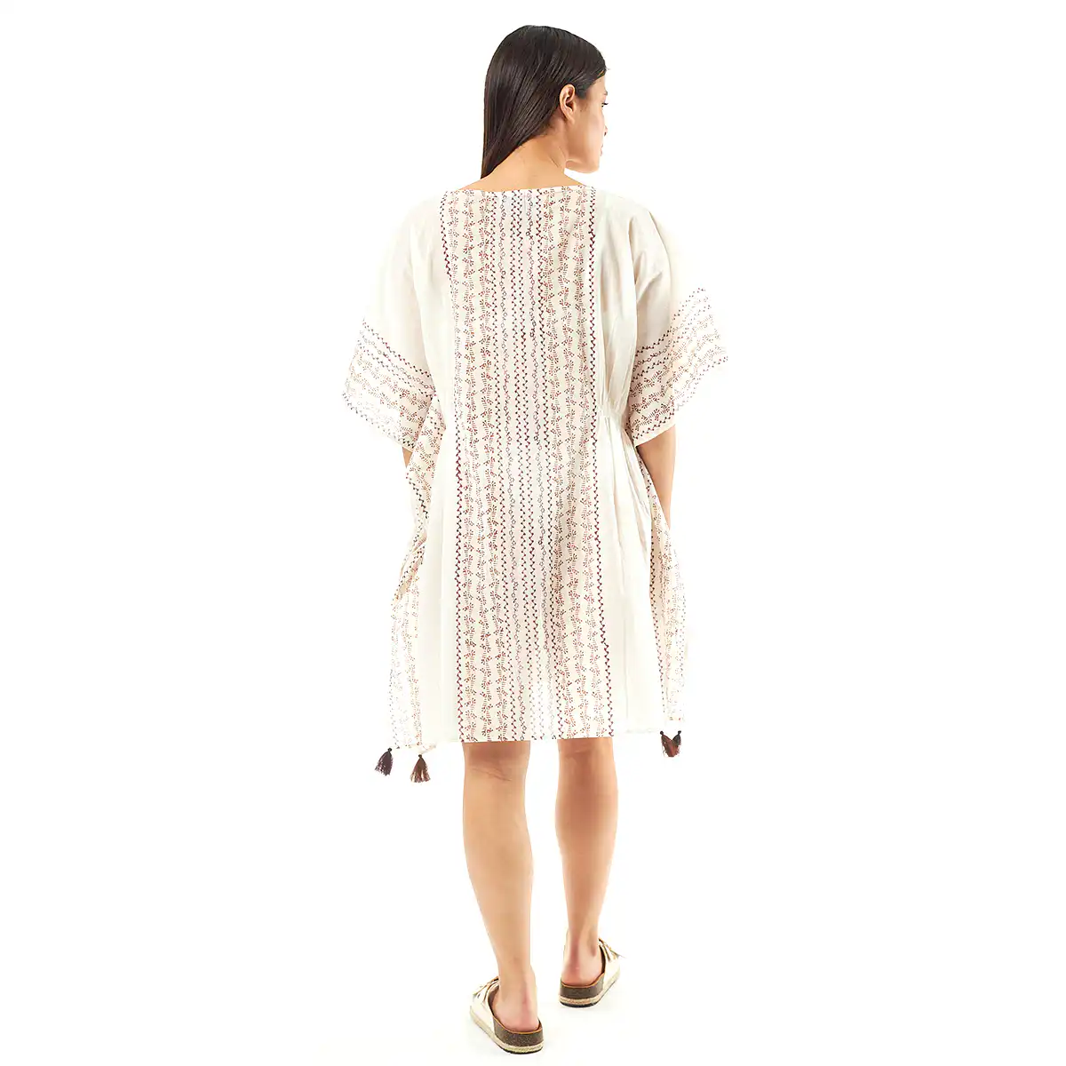 Verde Γυναικείo Καφτάνι 47-0079 Cotton Ινδίας Μπέζ