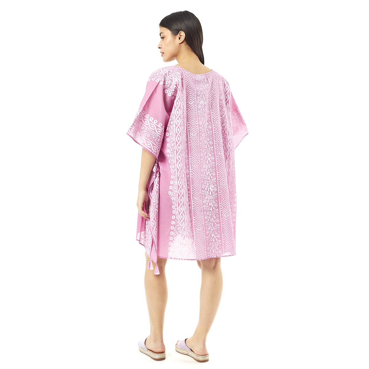 Verde Γυναικείo Καφτάνι 47-0080 Cotton Ινδίας Φούξια