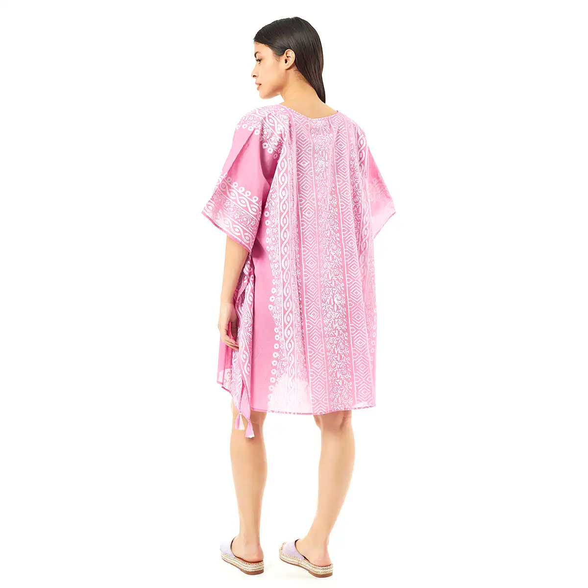 Verde Γυναικείo Καφτάνι 47-0080 Cotton Ινδίας Φούξια