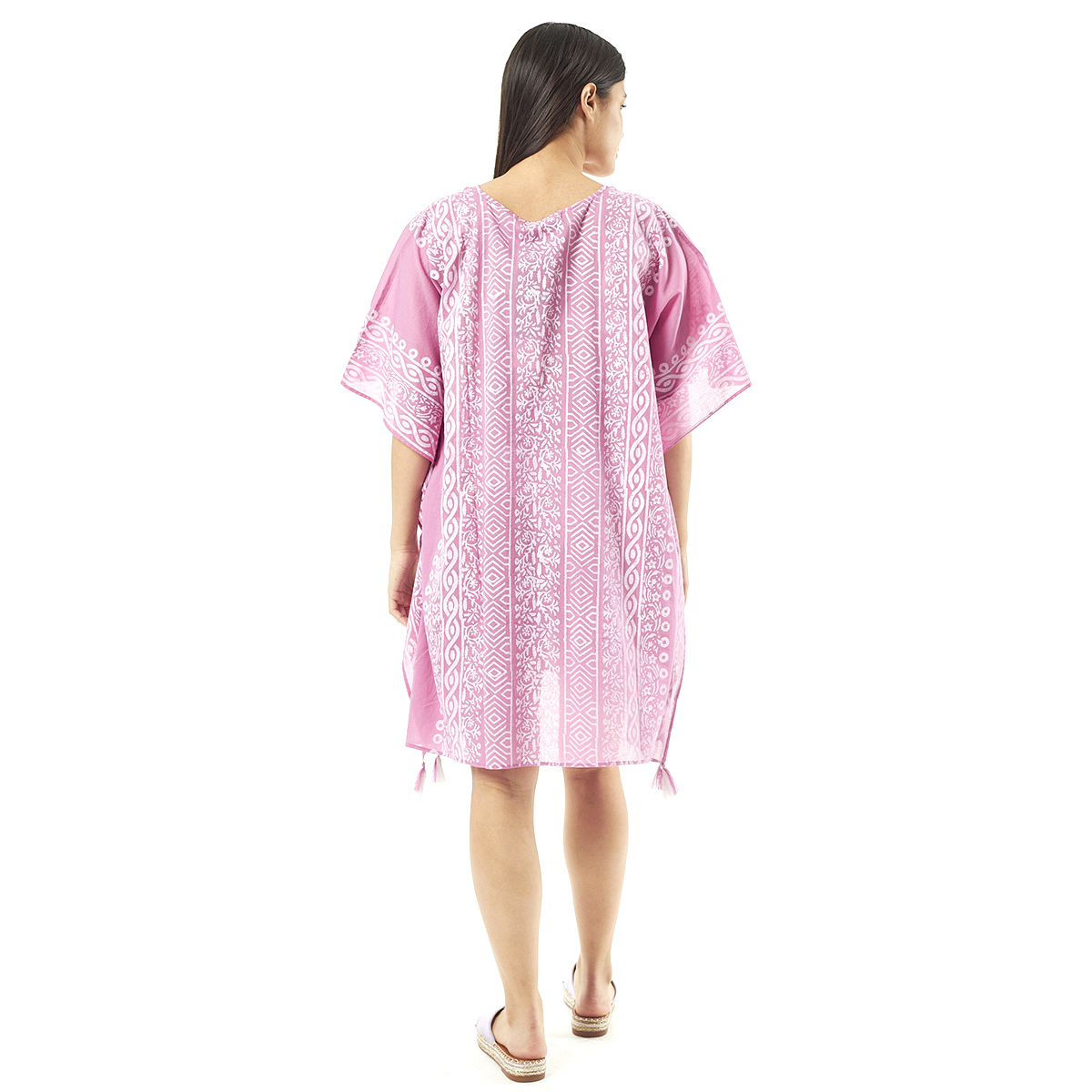 Verde Γυναικείo Καφτάνι 47-0080 Cotton Ινδίας Φούξια