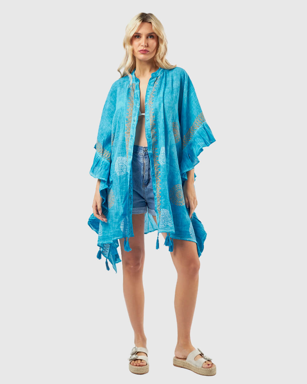 VERDE ΓΥΝΑΙΚΕΙΟ ΚΑΦΤΑΝΙ 47-0178 ΒΑΜΒΑΚΕΡΟ ΙΝΔΙΑΣ ΜΠΛΕ