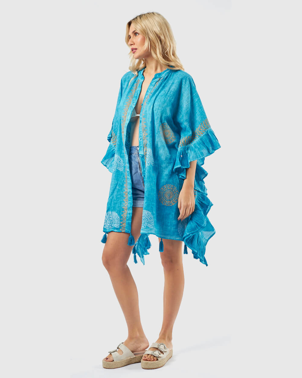 VERDE ΓΥΝΑΙΚΕΙΟ ΚΑΦΤΑΝΙ 47-0178 ΒΑΜΒΑΚΕΡΟ ΙΝΔΙΑΣ ΜΠΛΕ