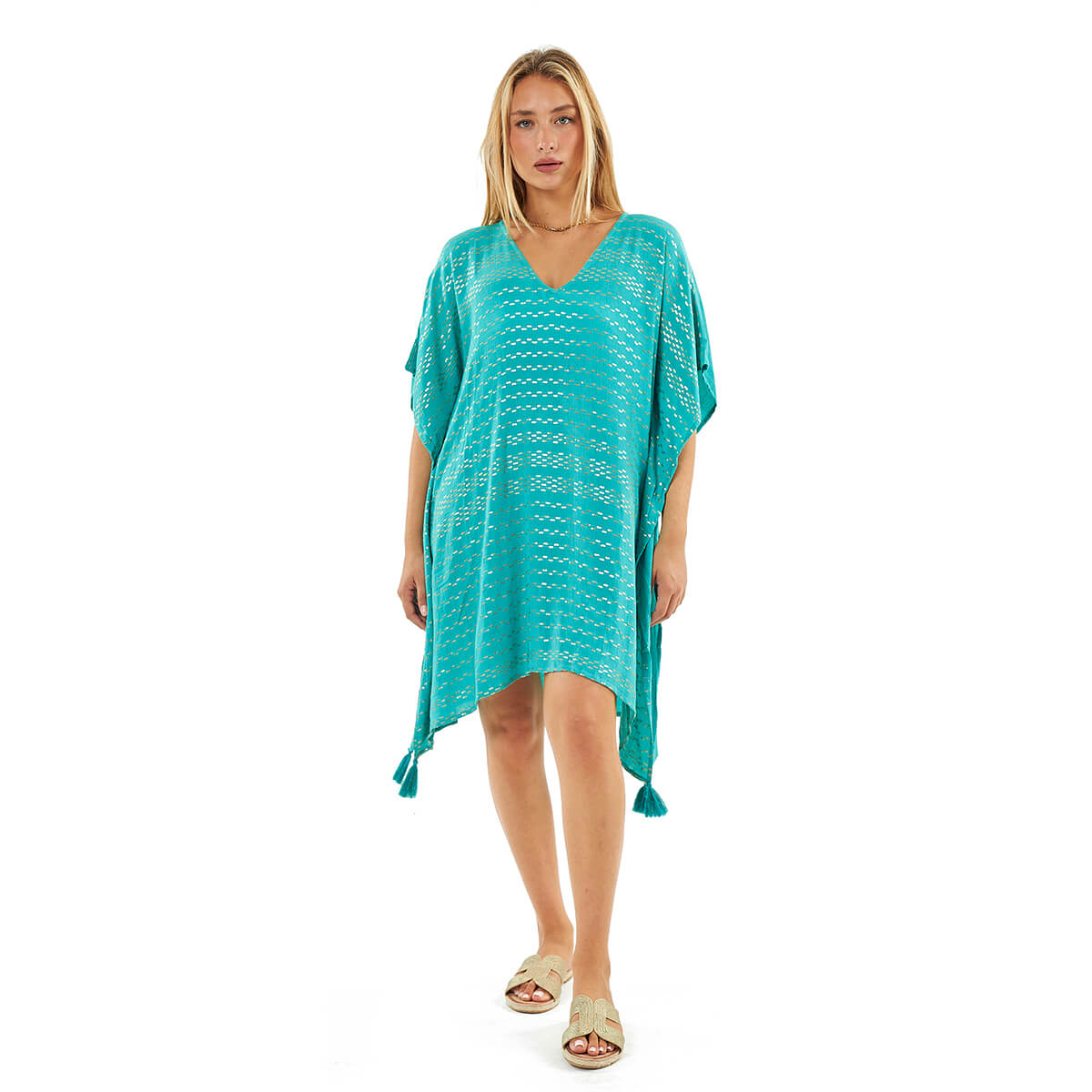 Verde Γυναικείο Καφτάνι 47-0120 Βισκόζη Πράσινο