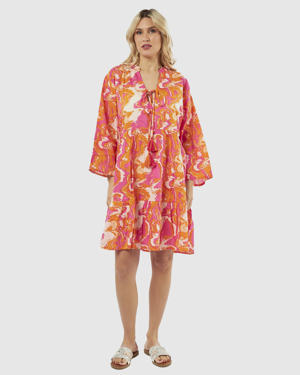 VERDE ΓΥΝΑΙΚΕΙΟ ΚΑΦΤΑΝΙ 47-0170 ΒΑΜΒΑΚΕΡΟ ΙΝΔΙΑΣ ΦΟΥΞΙΑ/ΠΟΡΤΟΚΑΛΙ