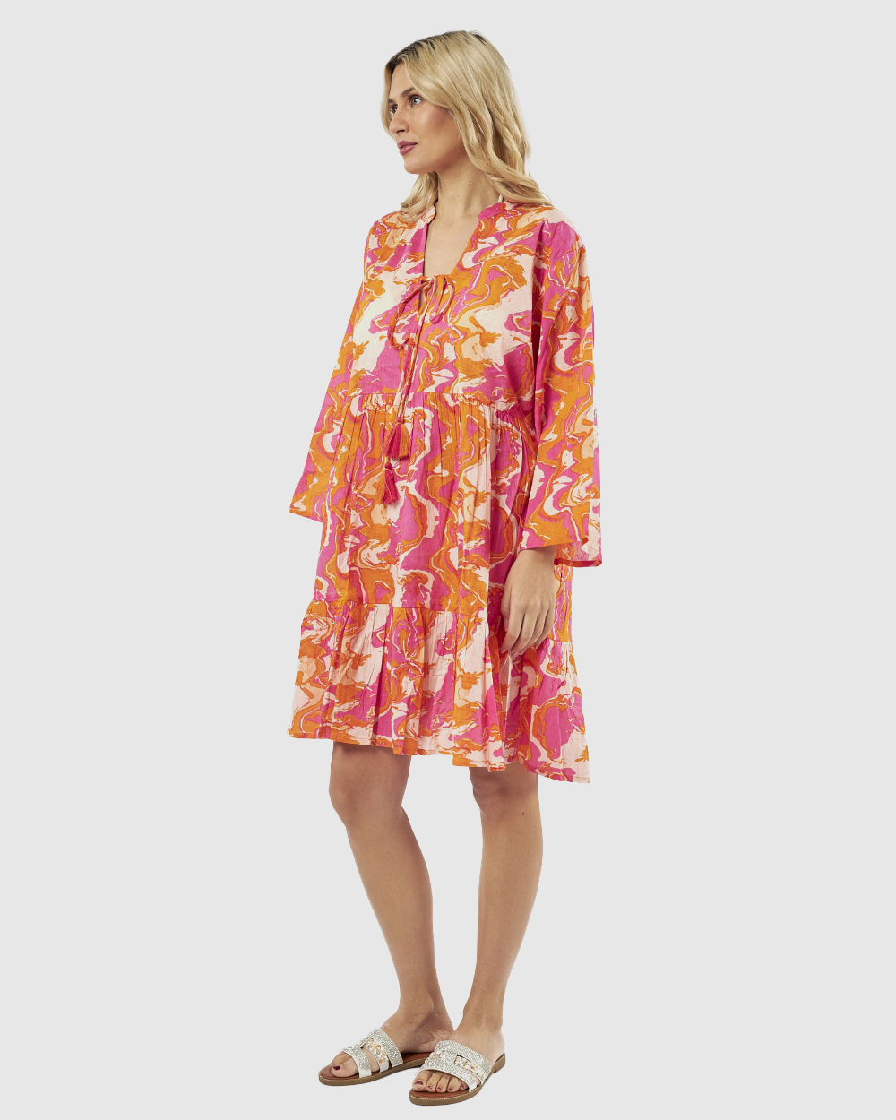 VERDE ΓΥΝΑΙΚΕΙΟ ΚΑΦΤΑΝΙ 47-0170 ΒΑΜΒΑΚΕΡΟ ΙΝΔΙΑΣ ΦΟΥΞΙΑ/ΠΟΡΤΟΚΑΛΙ