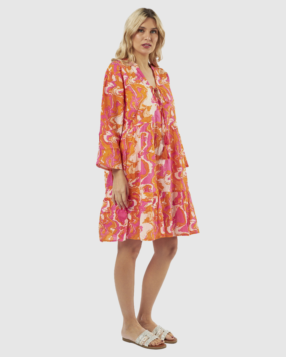 VERDE ΓΥΝΑΙΚΕΙΟ ΚΑΦΤΑΝΙ 47-0170 ΒΑΜΒΑΚΕΡΟ ΙΝΔΙΑΣ ΦΟΥΞΙΑ/ΠΟΡΤΟΚΑΛΙ