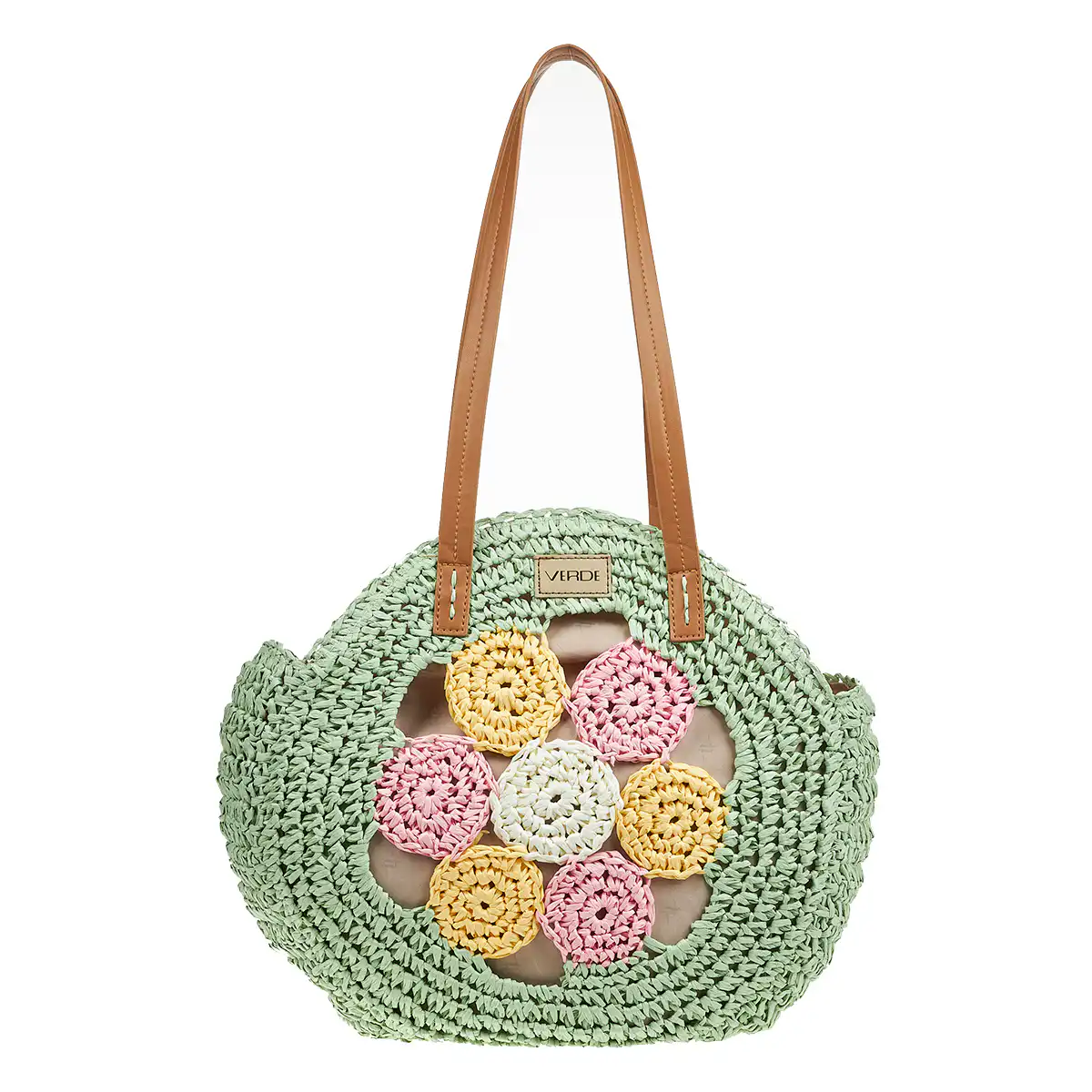 Verde Γυναικεία Ψάθινη Τσαντα 48-0204 Πράσινο Verde Γυναικεία Ψάθινη Τσαντα 48-0204 Πράσινο