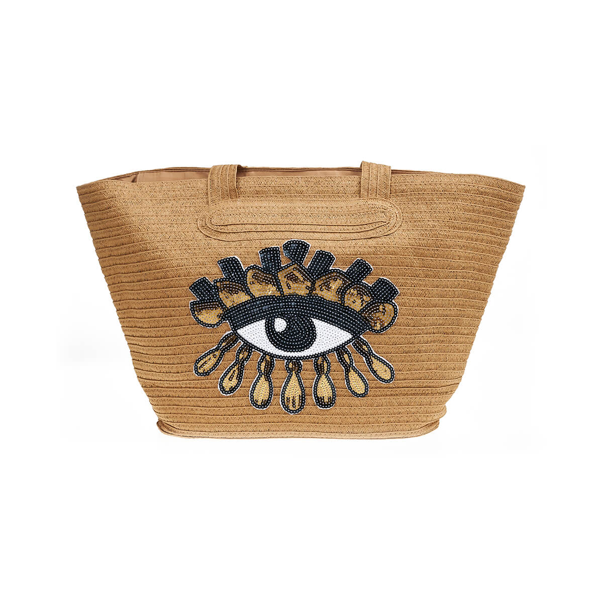 Verde Γυναικεία Τσάντα Ψάθινη 48-0213 Ψάθινη Μπεζ