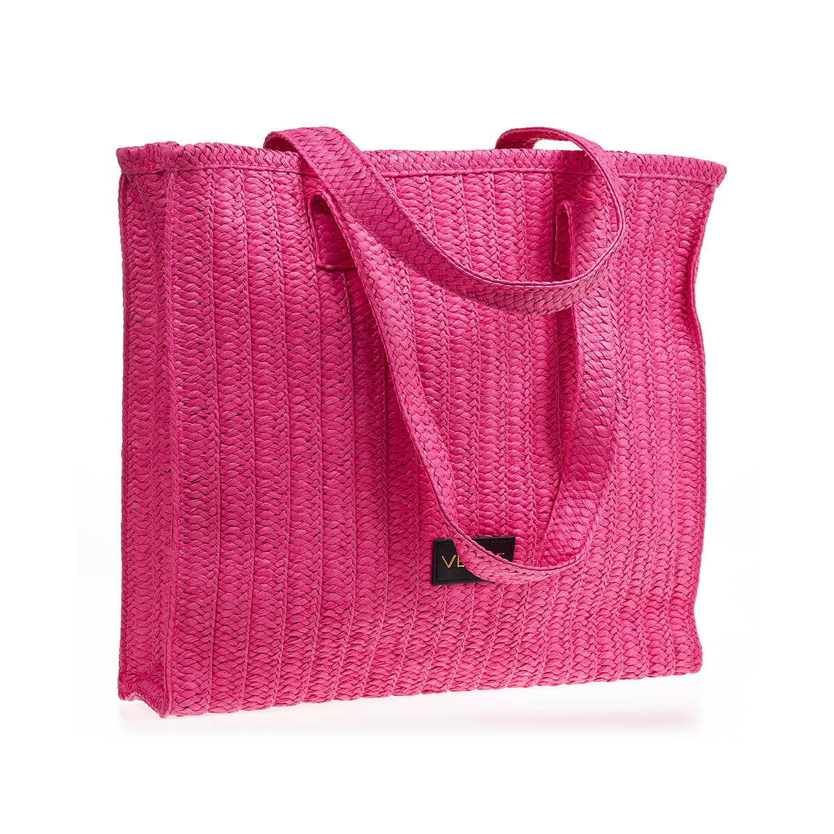 Verde Γυναικεία Τσάντα Ψάθινη 48-0214 Ψάθινη Φούξια