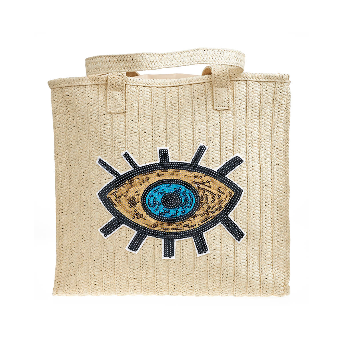 Verde Γυναικεία Τσάντα Ψάθινη 48-0216 Ψάθινη Εκρού