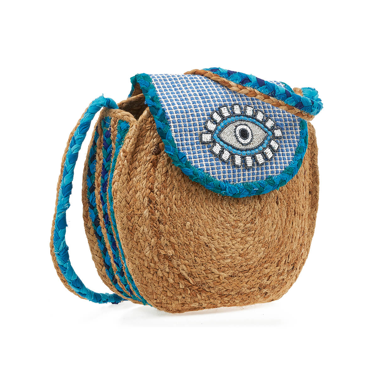 Verde Γυναικεία Τσάντα Ψάθινη 48-0220 80% Γιούτα 20% Βαμβάκι Μπλε Verde Γυναικεία Τσάντα Ψάθινη 48-0220 80% Γιούτα 20% Βαμβάκι Μπλε