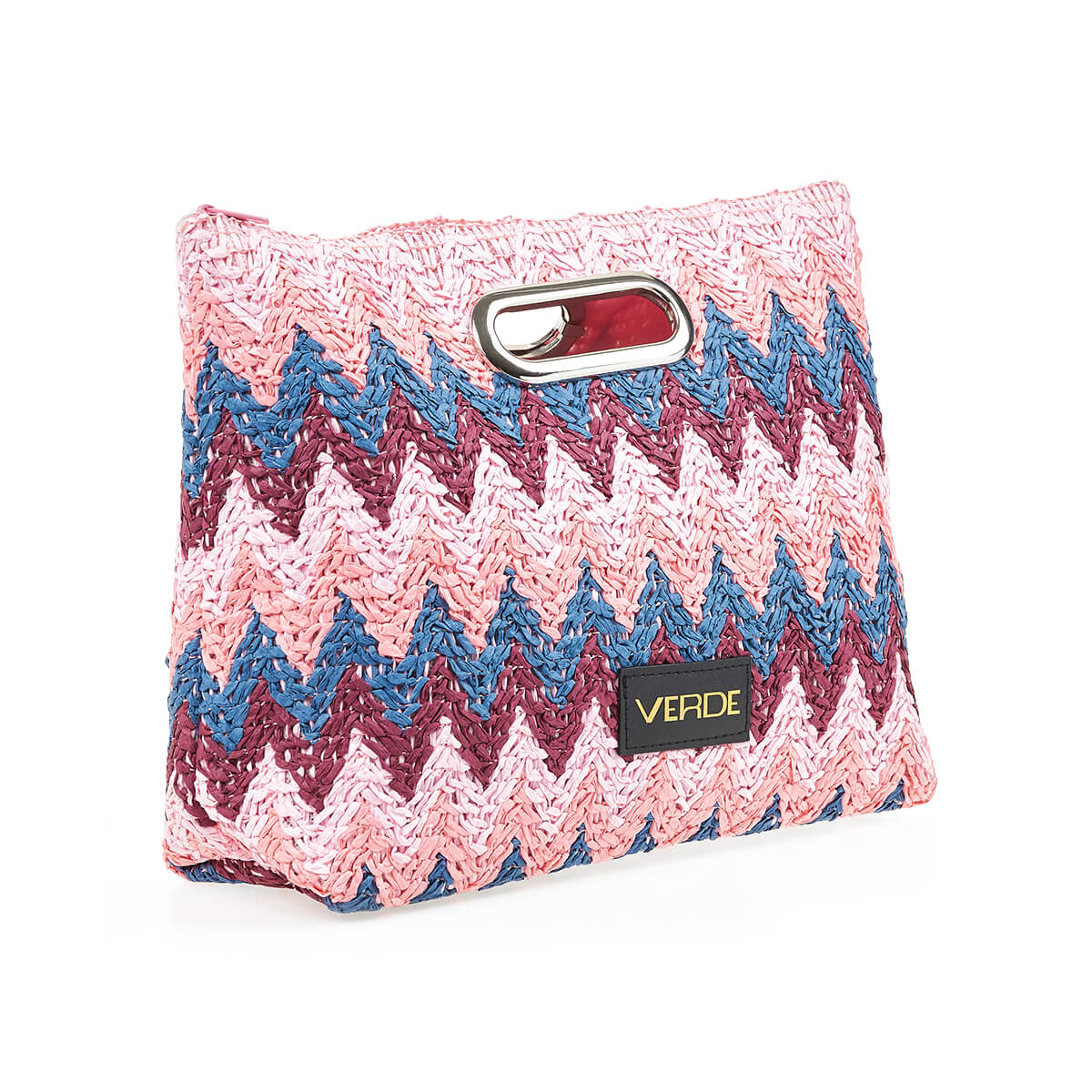 Verde ΓυναικείοΤσαντάκι Χειρός Ψάθινο 48-0221 Ψάθινη Ροζ