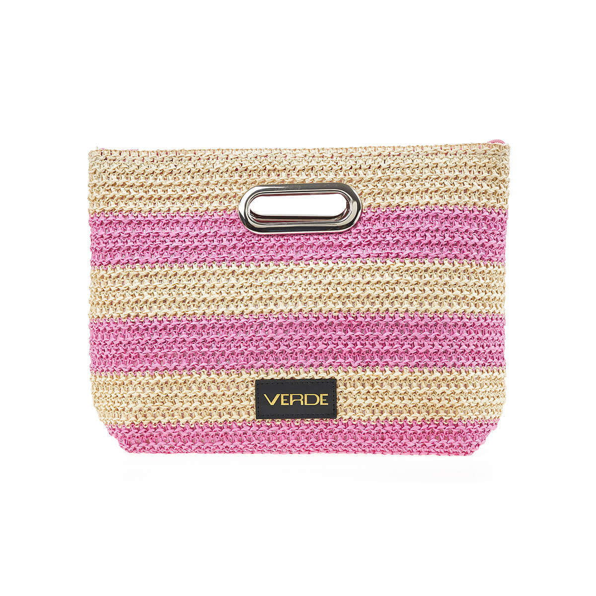 Verde ΓυναικείοΤσαντάκι Χειρός Ψάθινο 48-0224 Ψάθινη Φούξια
