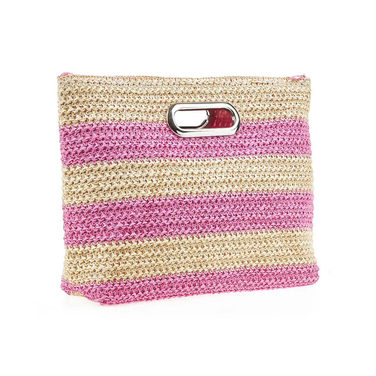 Verde ΓυναικείοΤσαντάκι Χειρός Ψάθινο 48-0224 Ψάθινη Φούξια