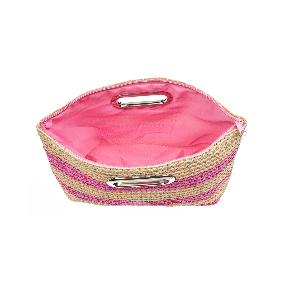 Verde ΓυναικείοΤσαντάκι Χειρός Ψάθινο 48-0224 Ψάθινη Φούξια