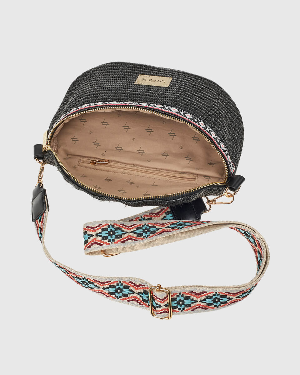 VERDE ΓΥΝΑΙΚΕΙΟ ΤΣΑΝΤΑΚΙ ΜΕΣΗΣ 48-0252 ΨΑΘΙΝΗ/ ΜΑΥΡΟ