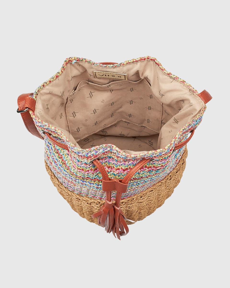 VERDE ΓΥΝΑΙΚΕΙΟ ΣΑΚΙΔΙΟ ΠΛΑΤΗΣ 48-0276 ΨΑΘΙΝΟ/ ΠΟΛΥΧΡΩΜΟ