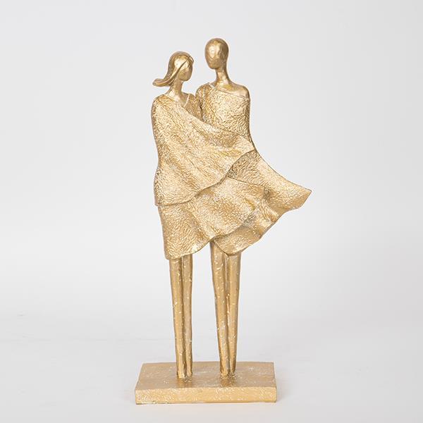ΔΙΑΚΟΣΜΗΤΙΚΟ ΓΛΥΠΤΟ ΖΕΥΓΑΡΙ ΧΡΥΣΟ 16.5x8x33.5cm