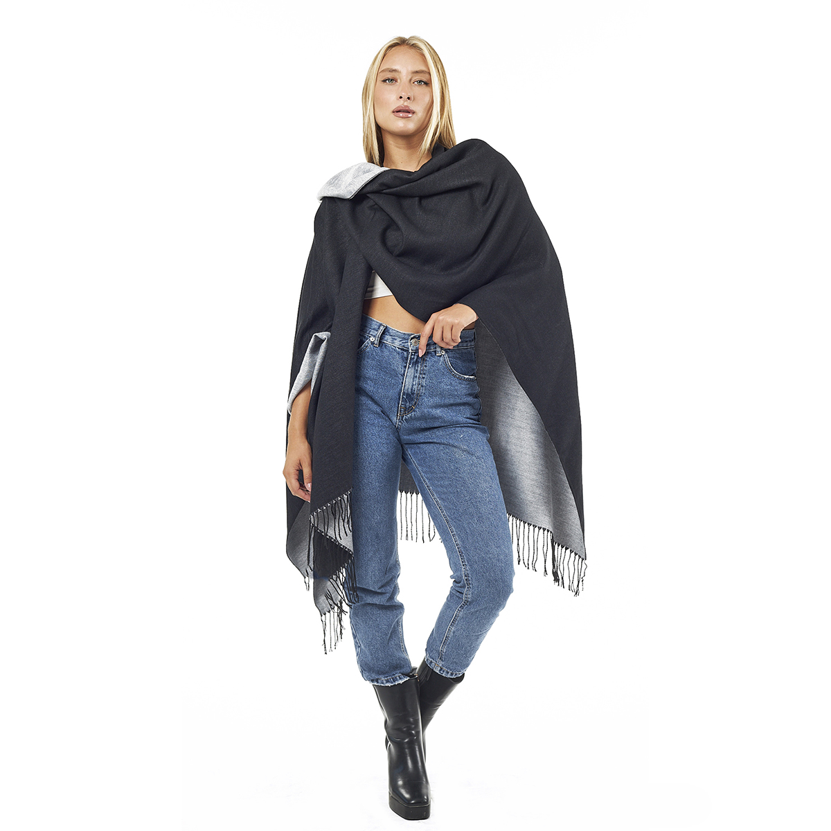 Verde Γυναικεία Κάπα 49-0038 Μαύρο Verde Γυναικεία Κάπα 49-0038 Μαύρο