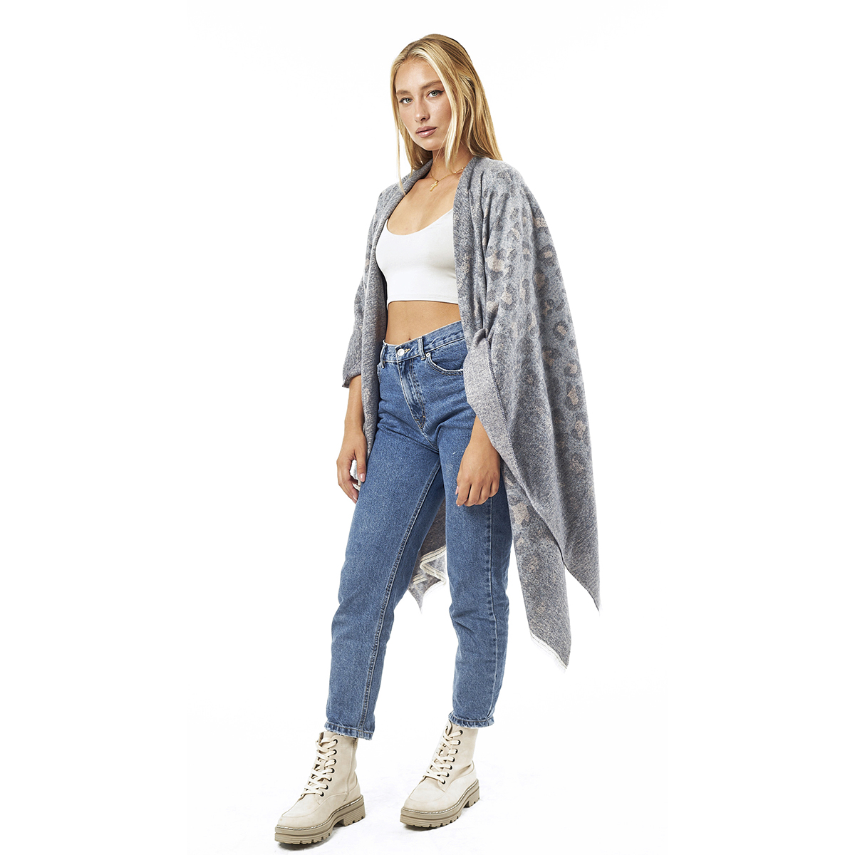 Verde Γυναικεία Κάπα 49-0043 Μπλε