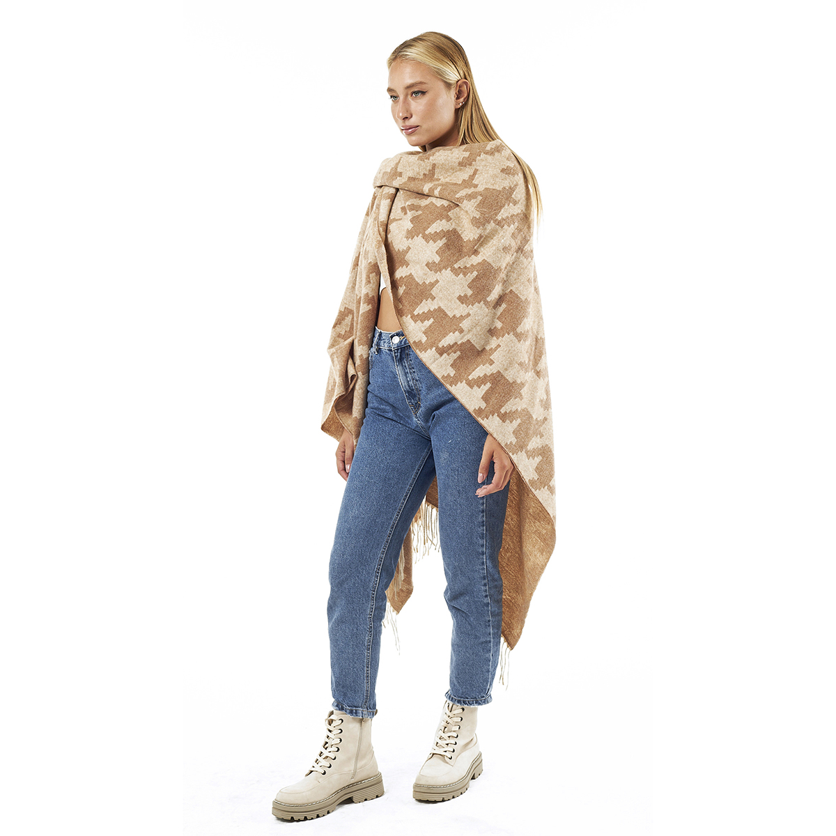 Verde Γυναικεία Κάπα 49-0044 Μαύρο