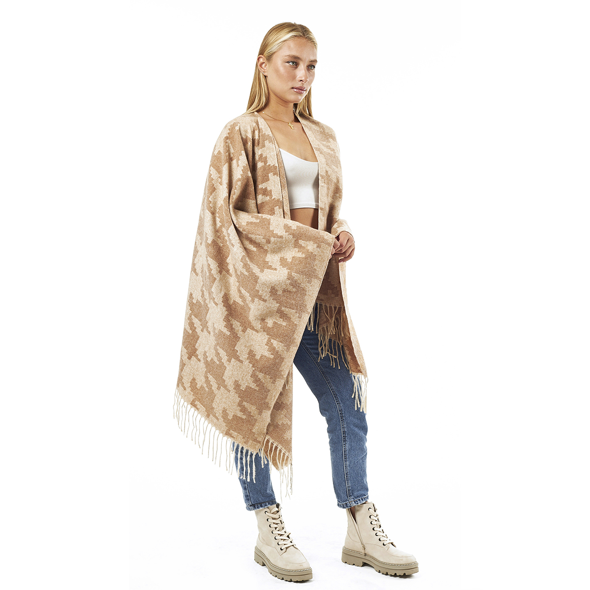 Verde Γυναικεία Κάπα 49-0044 Μαύρο