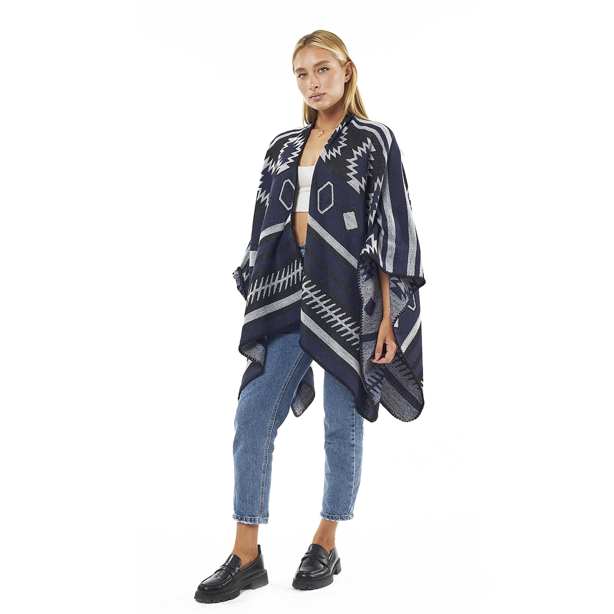 Verde Γυναικεία Κάπα 49-0045 ΑΚΡΥΛΙΚΗ Μουσταρδί