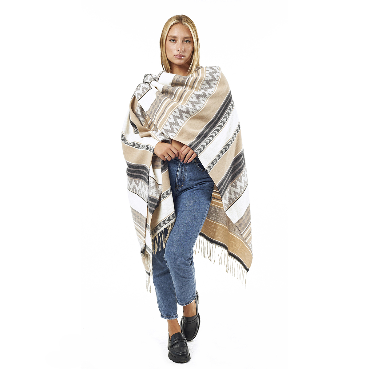 Verde Γυναικεία Κάπα 49-0046 Εκρού