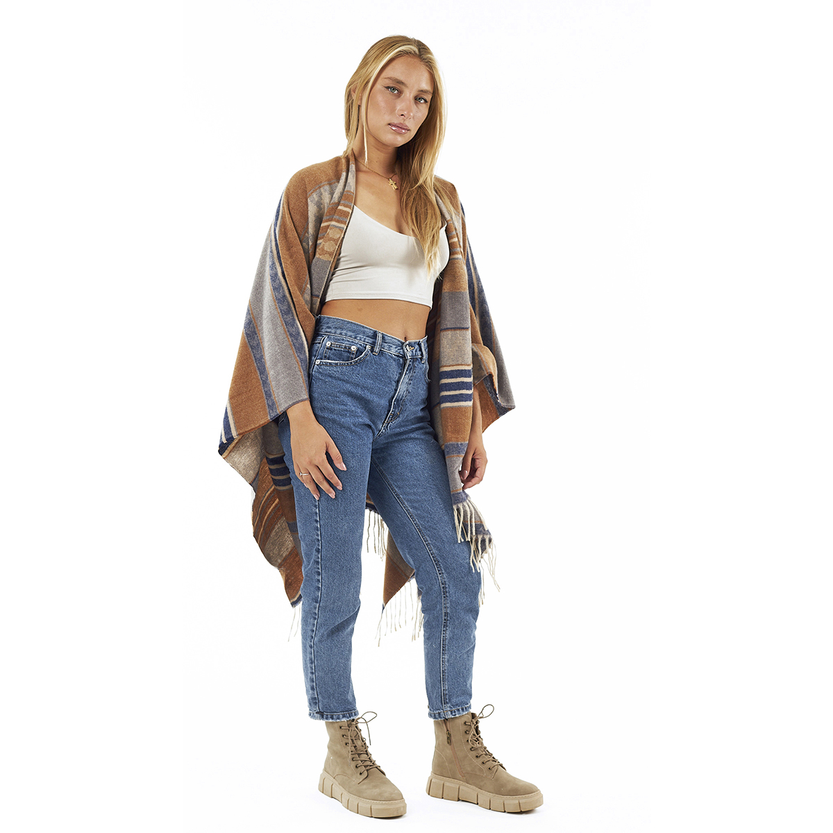 Verde Γυναικεία Κάπα 49-0046 Εκρού