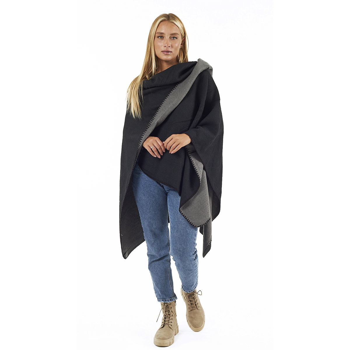 Verde Γυναικεία Κάπα 49-0052 ΑΚΡΥΛΙΚΗ Μαύρο Verde Γυναικεία Κάπα 49-0052 ΑΚΡΥΛΙΚΗ Μαύρο