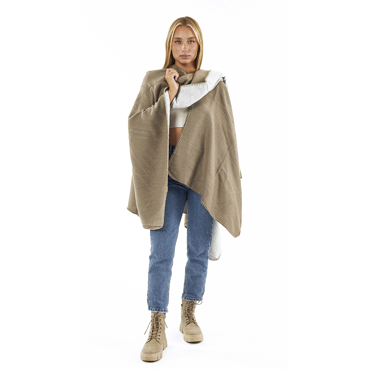 Verde Γυναικεία Κάπα 49-0052 ΑΚΡΥΛΙΚΗ Πούρου