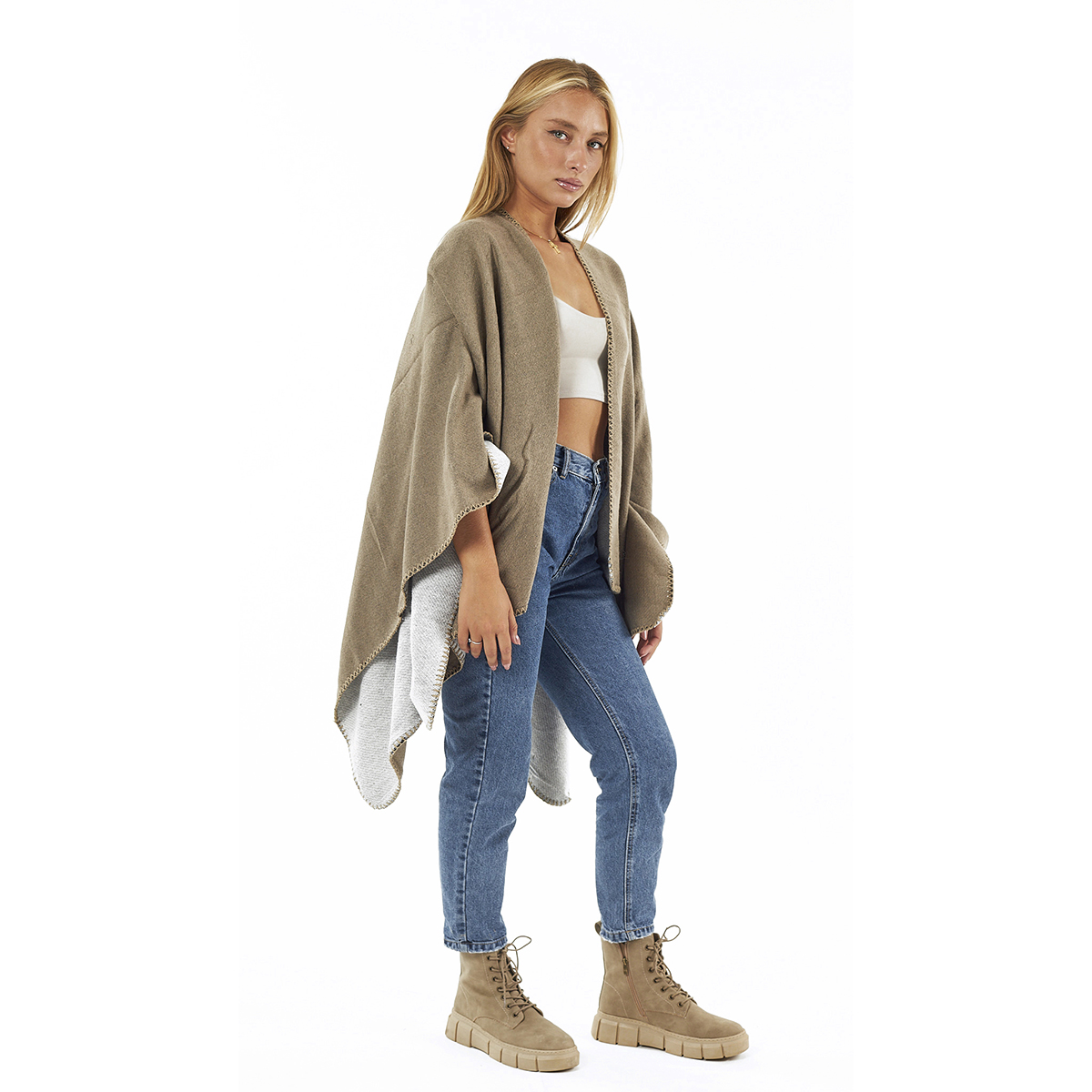 Verde Γυναικεία Κάπα 49-0052 ΑΚΡΥΛΙΚΗ Πούρου