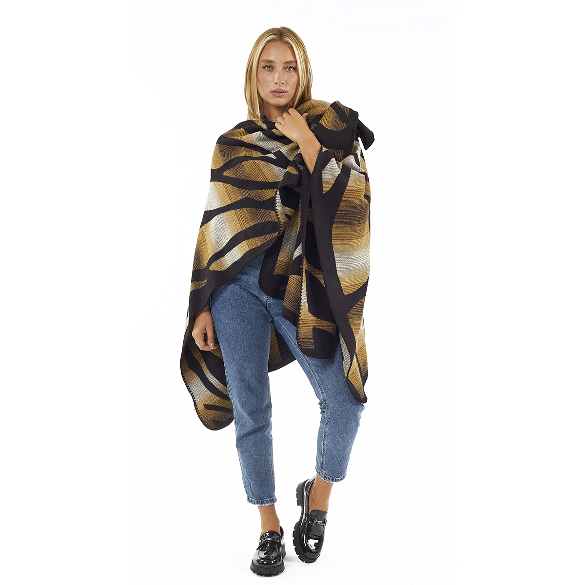 Verde Γυναικεία Κάπα 49-0053 ΑΚΡΥΛΙΚΗ Κίτρινο