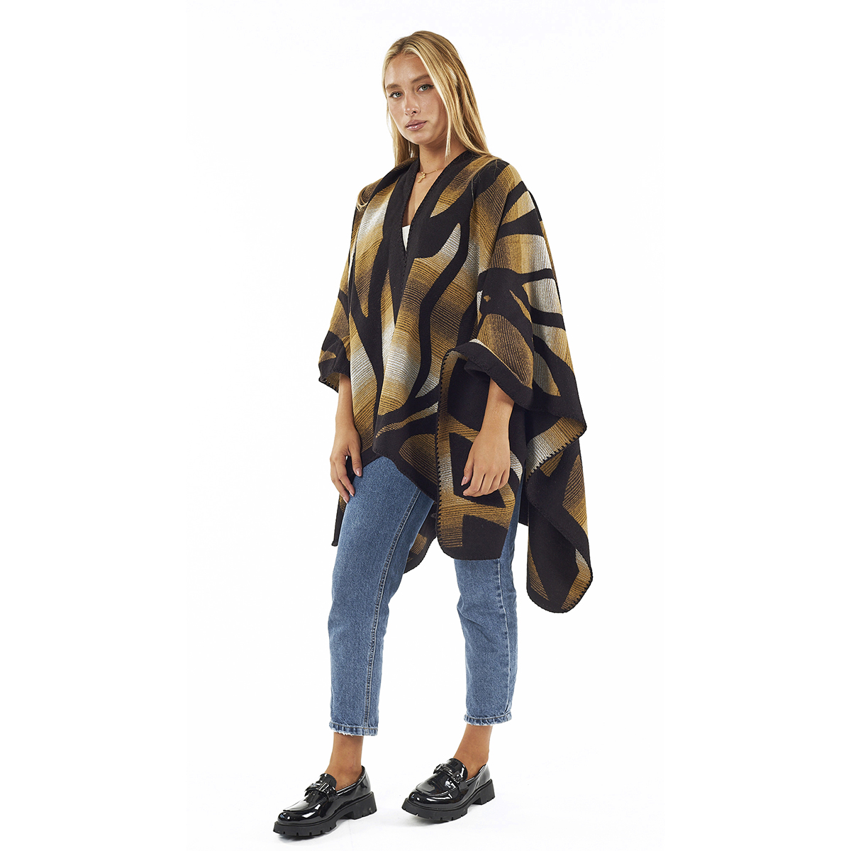 Verde Γυναικεία Κάπα 49-0053 ΑΚΡΥΛΙΚΗ Κίτρινο