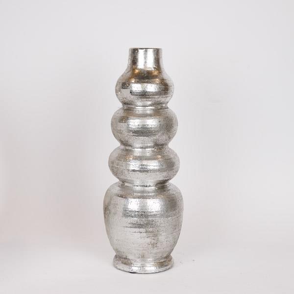 ΒΑΖΟ ΠΗΛΙΝΟ ΑΣΗΜΙ 18x18x48cm