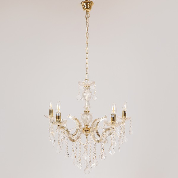 ΠΟΛΥΕΛΑΙΟΣ 5ΦΩΤΟΣ ΜΕ ΚΡΥΣΤΑΛΛΑ ΧΡΥΣΟΣ 64x65cm