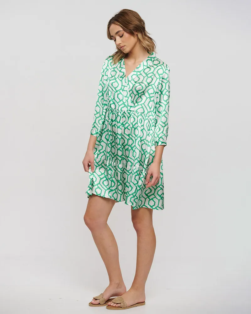 ΦΟΡΕΜΑ ΛΕΥΚΟ/ΠΡΑΣΙΝΟ ONE SIZE (100% POLYESTER)