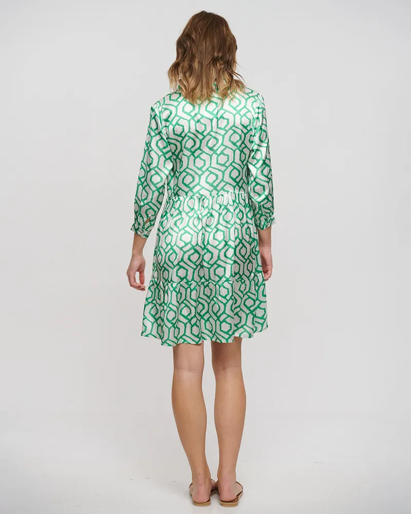 ΦΟΡΕΜΑ ΛΕΥΚΟ/ΠΡΑΣΙΝΟ ONE SIZE (100% POLYESTER)