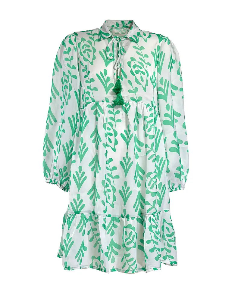 ΦΟΡΕΜΑ ΛΕΥΚΟ/ΠΡΑΣΙΝΟ ONE SIZE (100% POLYESTER).