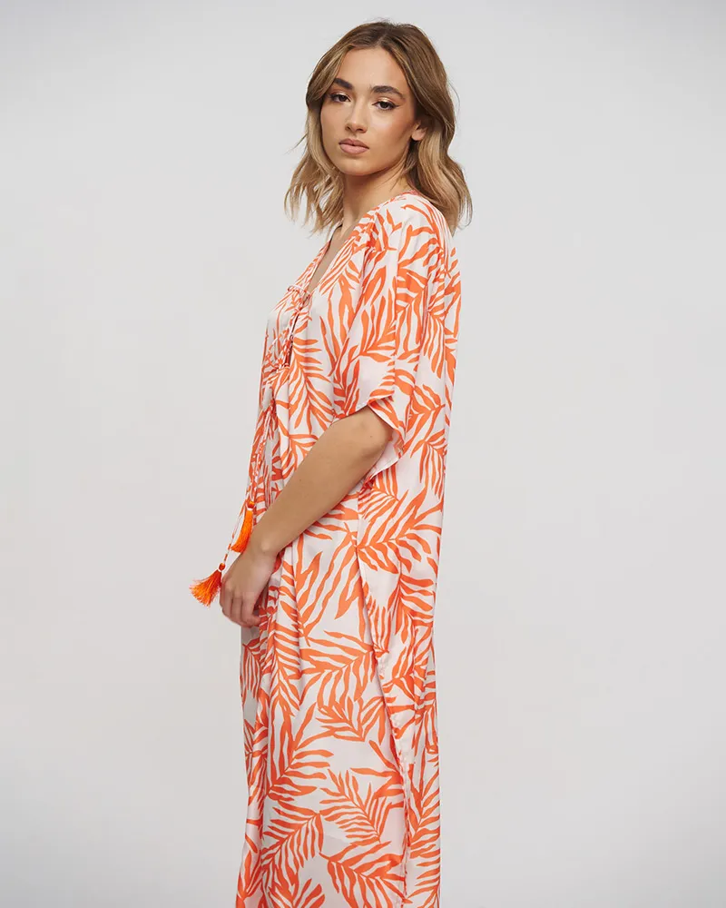 ΦΟΡΕΜΑ ΜΑΚΡΥ ΛΕΥΚΟ/ΠΟΡΤΟΚΑΛΙ ONE SIZE (100% POLYESTER) ΦΟΡΕΜΑ ΜΑΚΡΥ ΛΕΥΚΟ/ΠΟΡΤΟΚΑΛΙ ONE SIZE (100% POLYESTER)