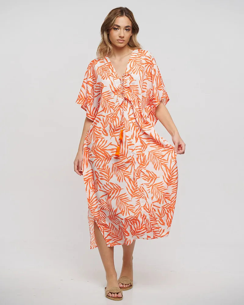 ΦΟΡΕΜΑ ΜΑΚΡΥ ΛΕΥΚΟ/ΠΟΡΤΟΚΑΛΙ ONE SIZE (100% POLYESTER) ΦΟΡΕΜΑ ΜΑΚΡΥ ΛΕΥΚΟ/ΠΟΡΤΟΚΑΛΙ ONE SIZE (100% POLYESTER)