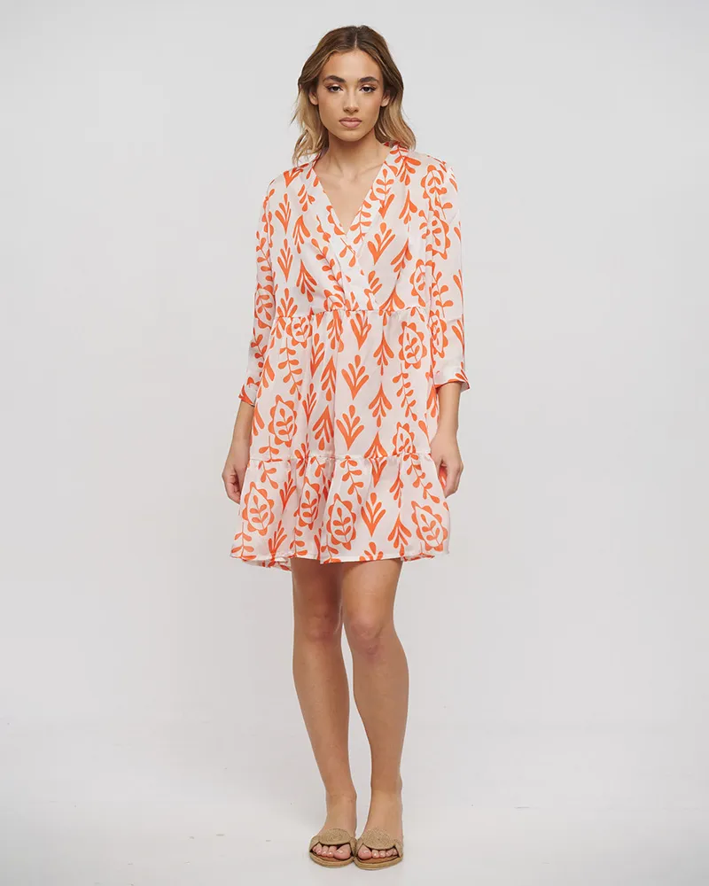 ΦΟΡΕΜΑ ΛΕΥΚΟ/ΠΟΡΤΟΚΑΛΙ ONE SIZE (100% POLYESTER) ΦΟΡΕΜΑ ΛΕΥΚΟ/ΠΟΡΤΟΚΑΛΙ ONE SIZE (100% POLYESTER)