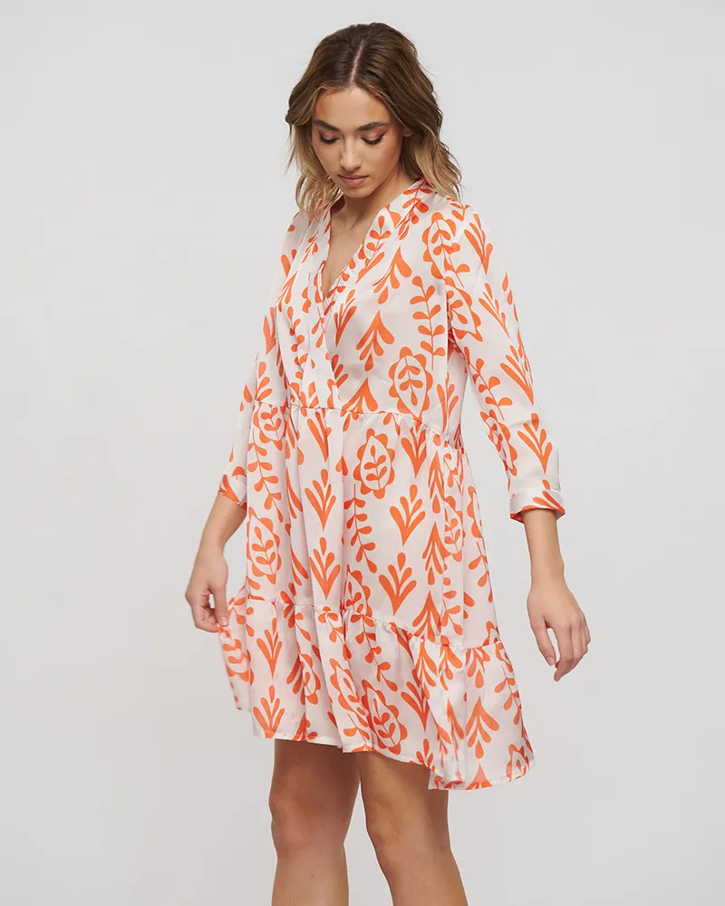 ΦΟΡΕΜΑ ΛΕΥΚΟ/ΠΟΡΤΟΚΑΛΙ ONE SIZE (100% POLYESTER)