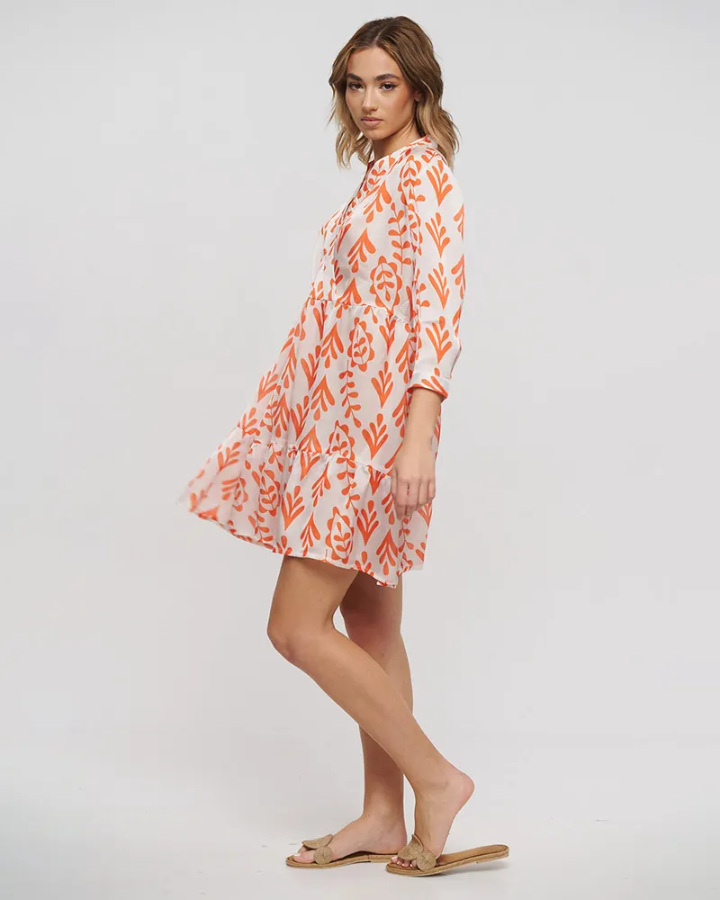 ΦΟΡΕΜΑ ΛΕΥΚΟ/ΠΟΡΤΟΚΑΛΙ ONE SIZE (100% POLYESTER)