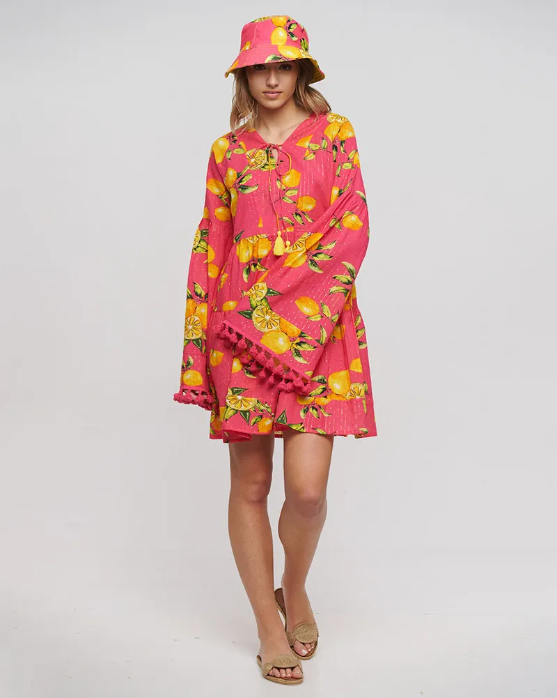 ΦΟΡΕΜΑ ΡΟΖ/ΚΙΤΡΙΝΟ ΜΕ ΣΧΕΔΙΟ ΛΕΜΟΝΙΑ ONE SIZE (98% COTTON 2% LUREX) ΦΟΡΕΜΑ ΡΟΖ/ΚΙΤΡΙΝΟ ΜΕ ΣΧΕΔΙΟ ΛΕΜΟΝΙΑ ONE SIZE (98% COTTON 2% LUREX)