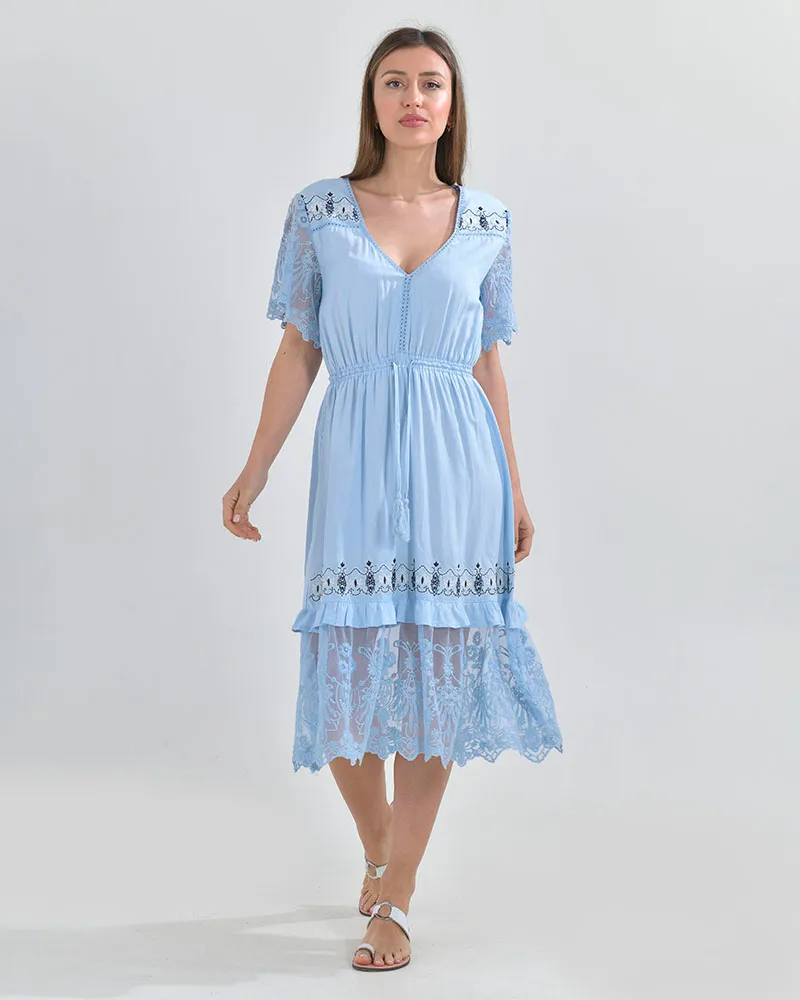 ΓΑΛΑΖΙΟ ΦΟΡΕΜΑ ΜΕ ΚΕΝΤΗΜΑ(S/M)