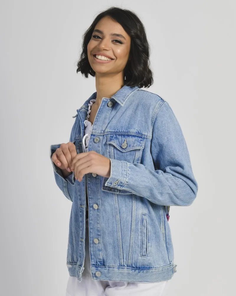 ΜΠΟΥΦΑΝ ΤΖΙΝ ΜΕ ΠΟΛΥΧΡΩΜΑ ΣΧΕΔΙΑ ΚΑΙ ΦΤΕΡΑ S (100% COTTON)