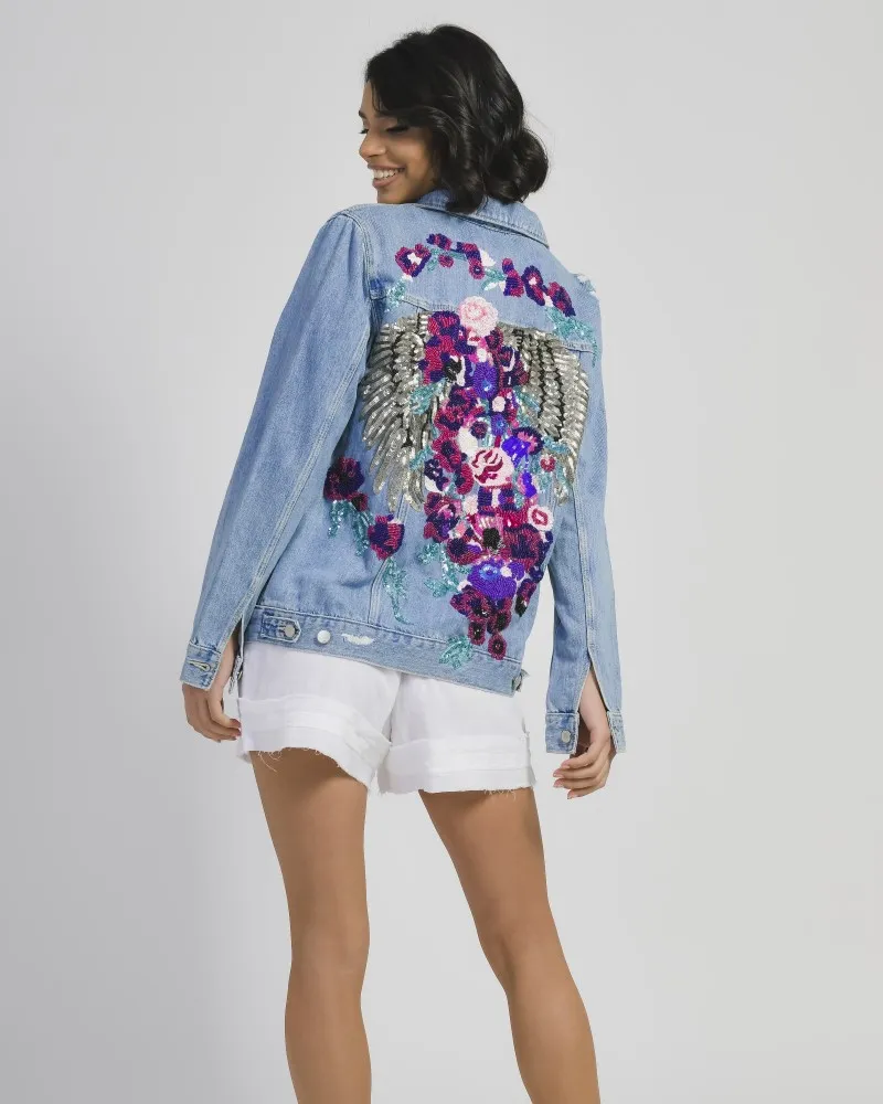 ΜΠΟΥΦΑΝ ΤΖΙΝ ΜΕ ΠΟΛΥΧΡΩΜΑ ΣΧΕΔΙΑ ΚΑΙ ΦΤΕΡΑ S (100% COTTON)